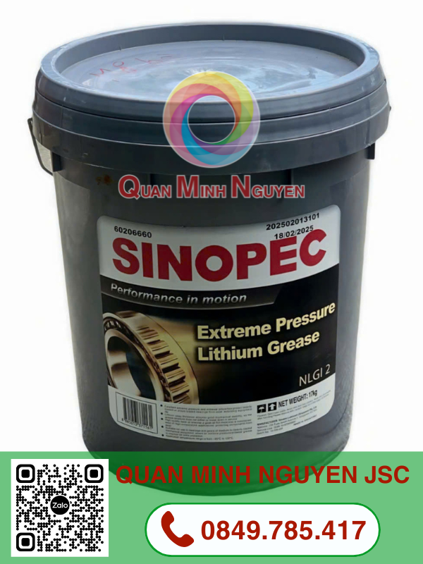 SINOPEC LITHIUM EP GREASE NLGI 1,2,3