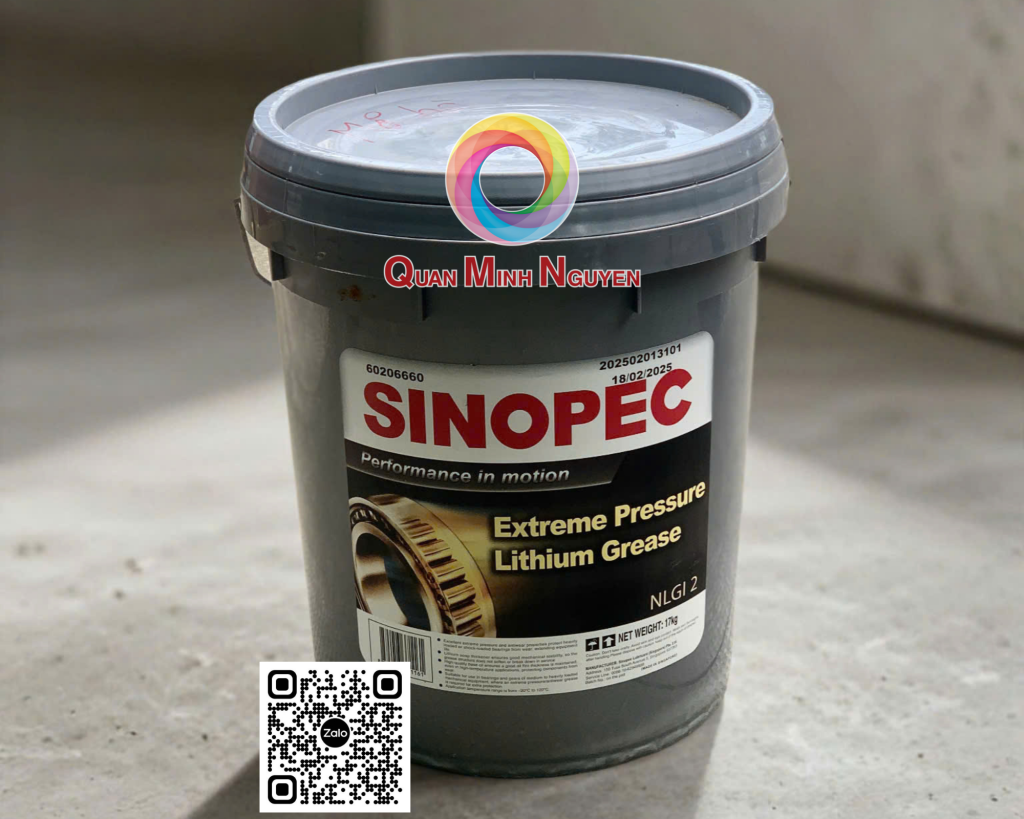 Mỡ bôi trơn Sinopec Lithium EP Grease NLGI 2