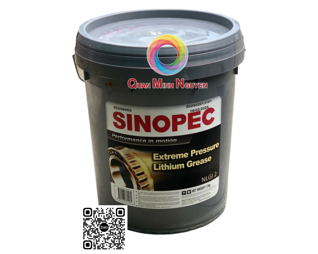 Mỡ bôi trơn Sinopec Lithium EP Grease NLGI 2