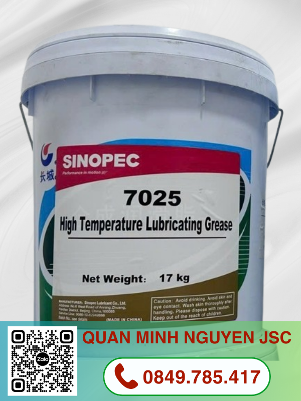 SINOPEC 7025 HIGH TEMPERATURE LUBRICATING GREASE
