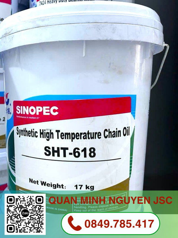 SINOPEC SHT-618 SYNTHETIC HIGH-TEMP CHAIN OIL