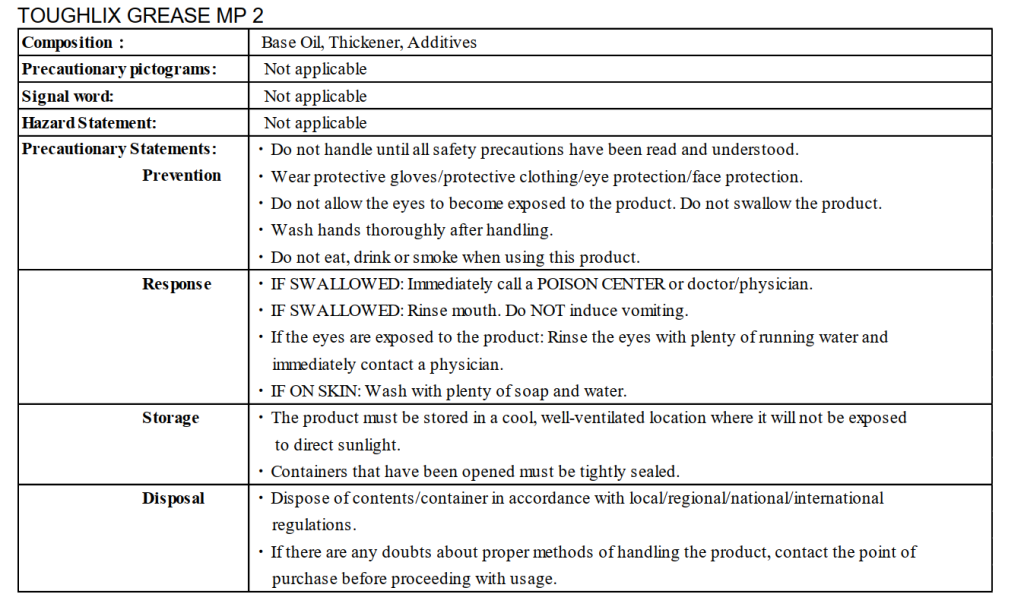 ENEOS TOUGHLIX MP GREASE