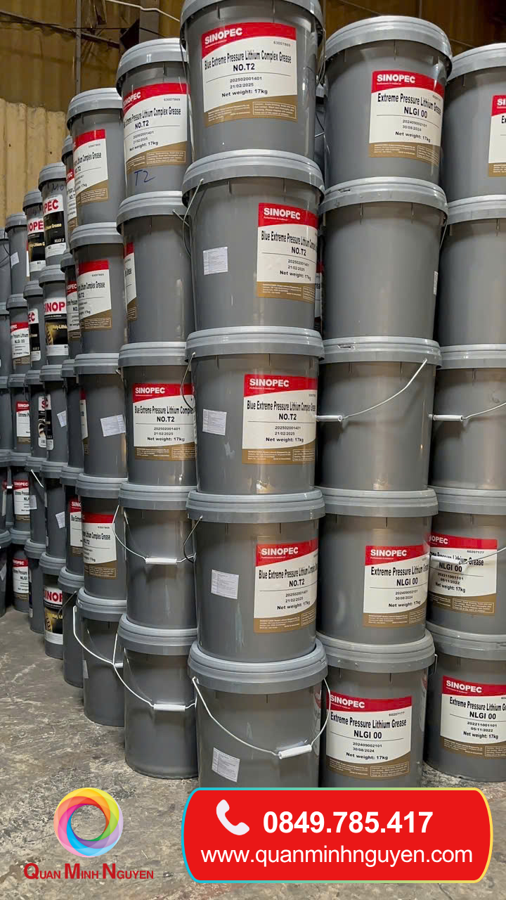 Quan Minh Nguyen Sinopec Mo nhon xanh Blue Extreme Pressure Lithium Complex Grease 4 1