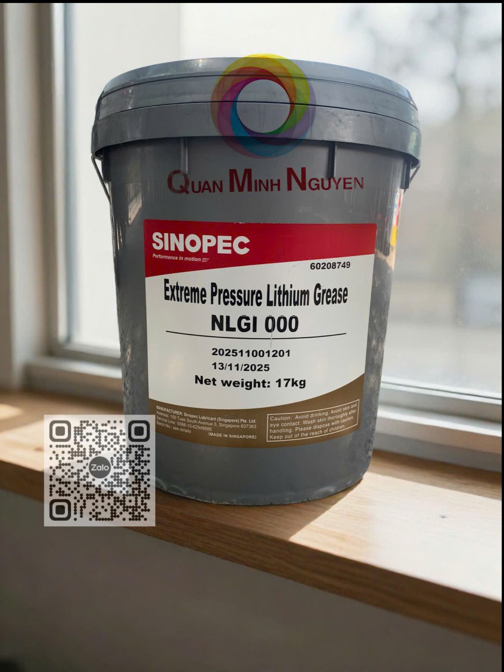 Mỡ bôi trơn Sinopec Lithium EP NLGI 000