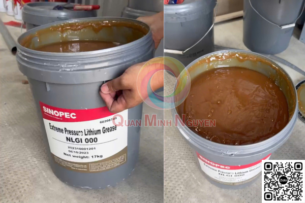 Mỡ bôi trơn SINOPEC LITHIUM EP NLGI 000