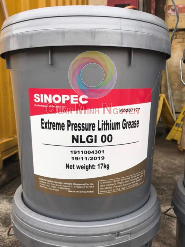 Mỡ bôi trơn SINOPEC LITHIUM EP GREASE NLGI 00