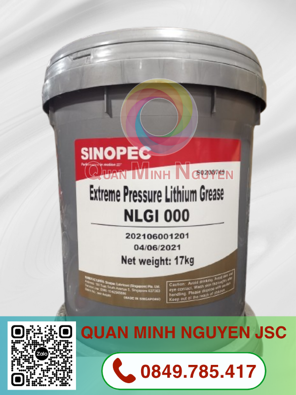 SINOPEC LITHIUM EP GREASE NLGI 000