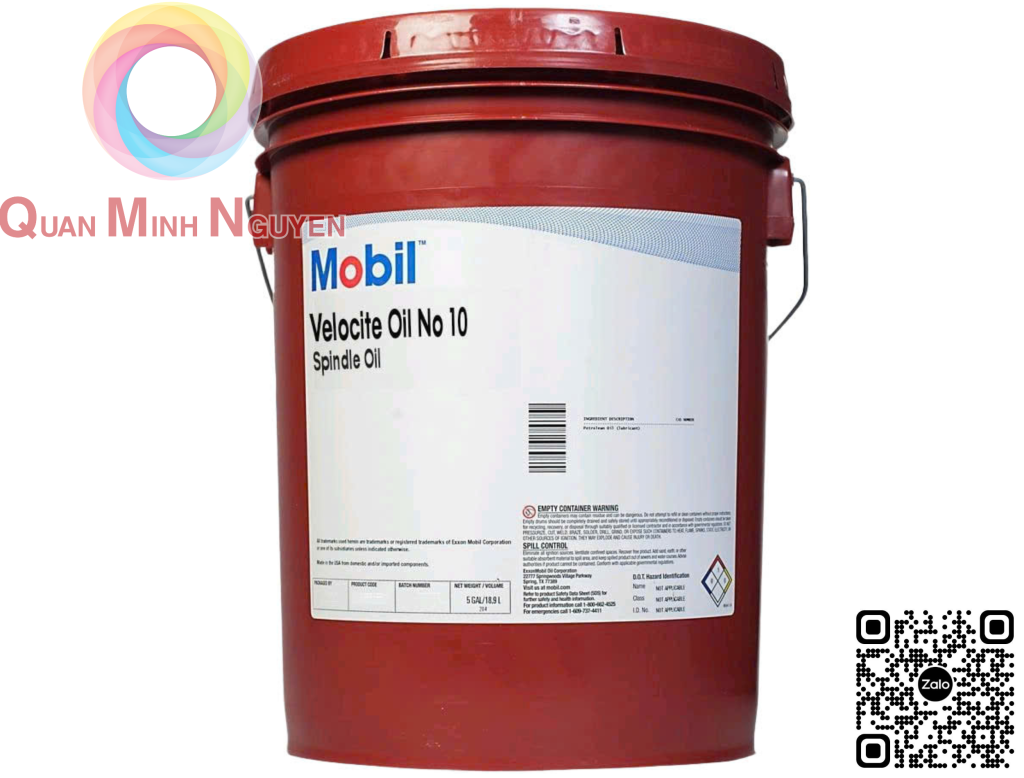 Dầu trục chính Mobil Velocite Oil No 10