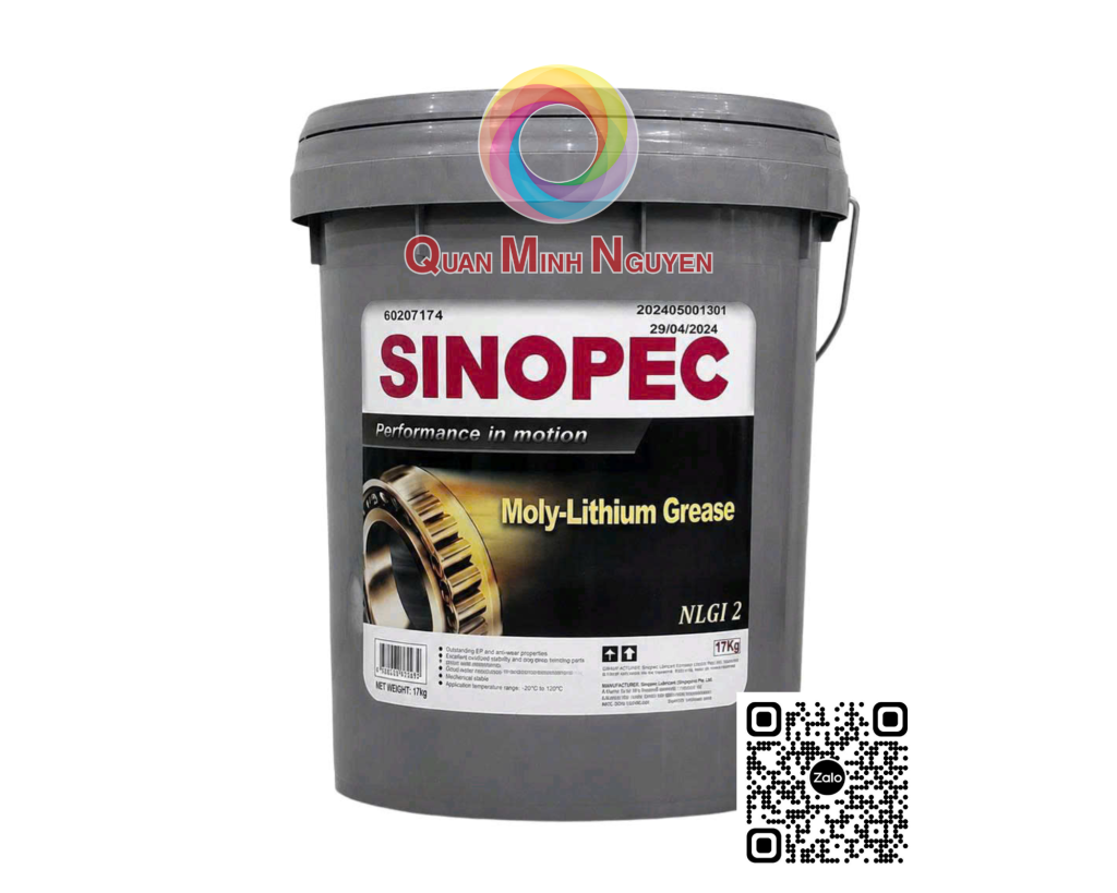 Mỡ bôi trơn Sinopec Moly Lithium NLGI 2
