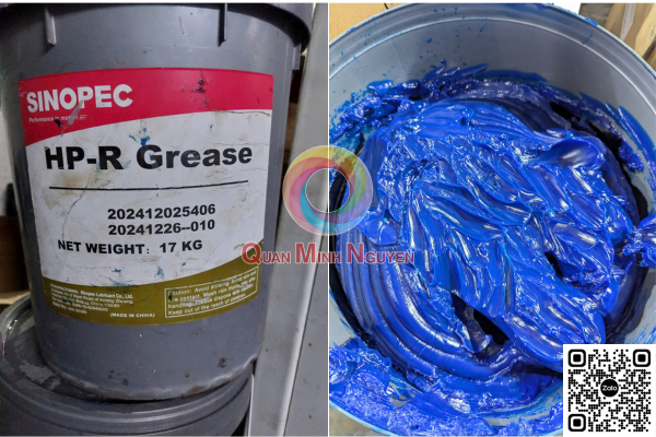 Mỡ chịu nhiệt 180 độ C SINOPEC HP-R Grease NLGI 2,3.
