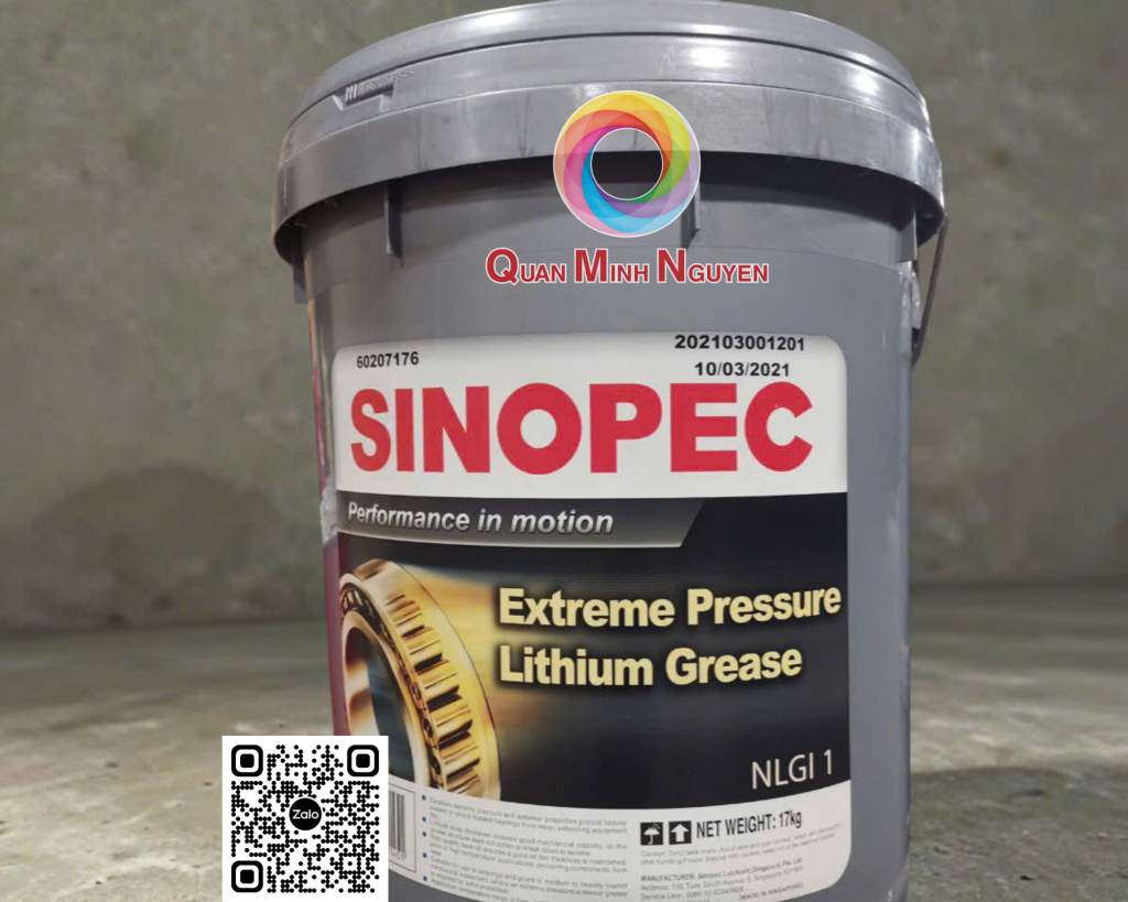 Mỡ bôi trơn SINOPEC Lithium EP Grease NLGI 1